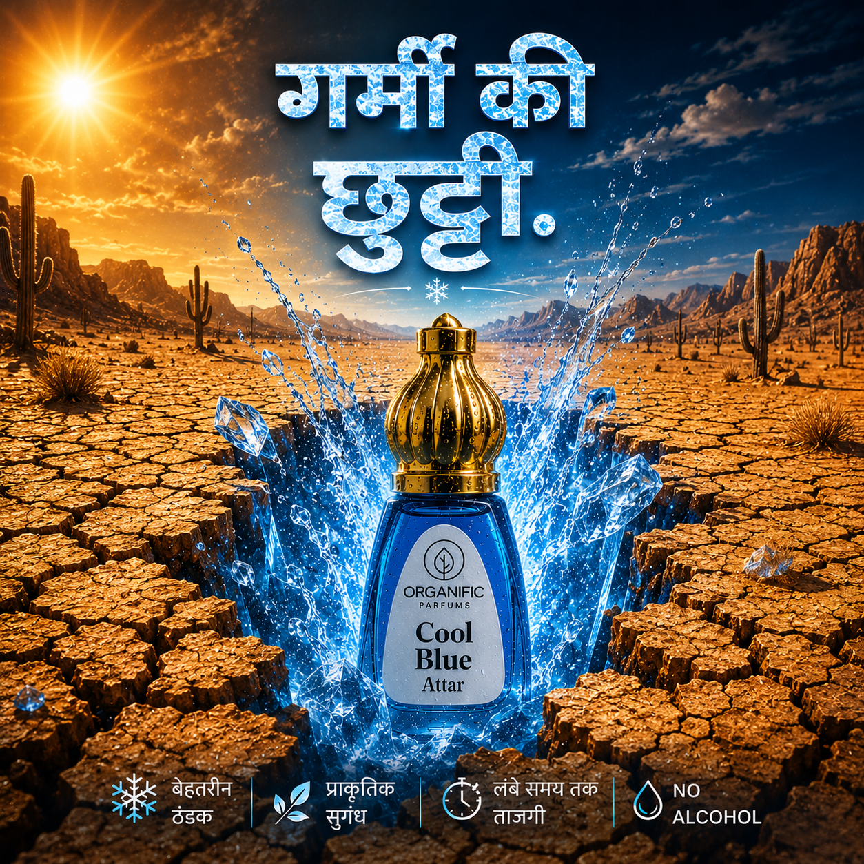 Cool Blue Attar - 12 ml