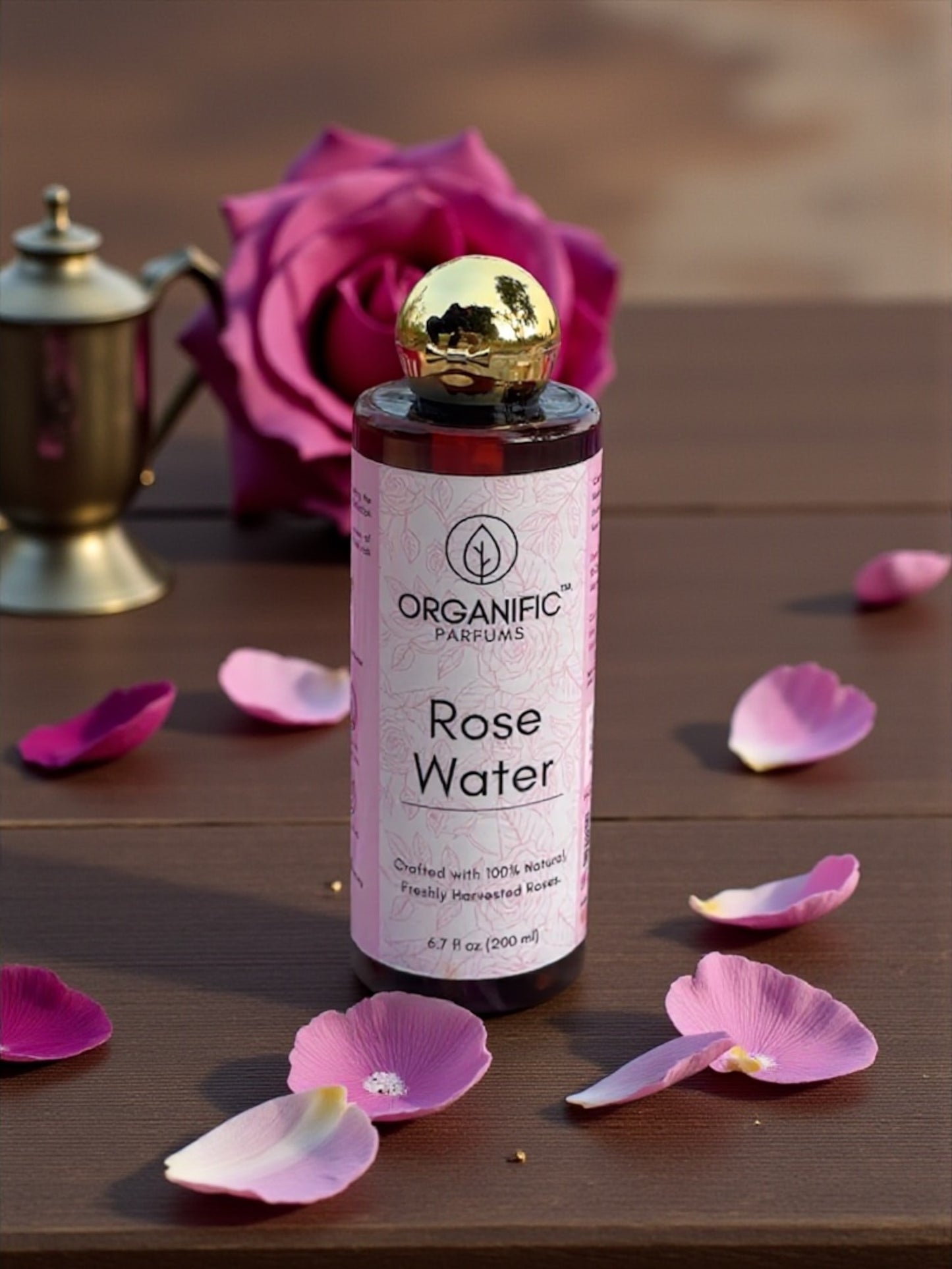 Pure Rose Water | शुद्ध गुलाब जल | 100% Natural - 200 ml