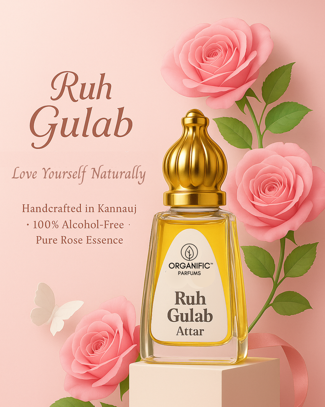 Ruh Gulab Attar - 12 ml