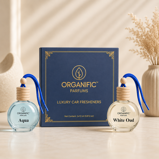 Car Perfumes Combo - Aqua & White Oud (No Alcohol)