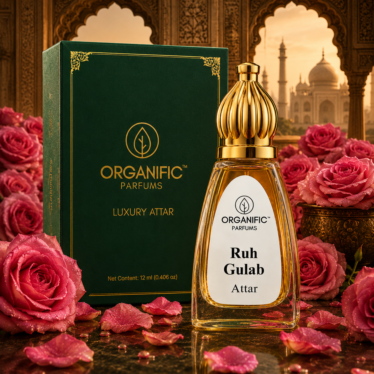 Ruh Gulab Attar - 12 ml