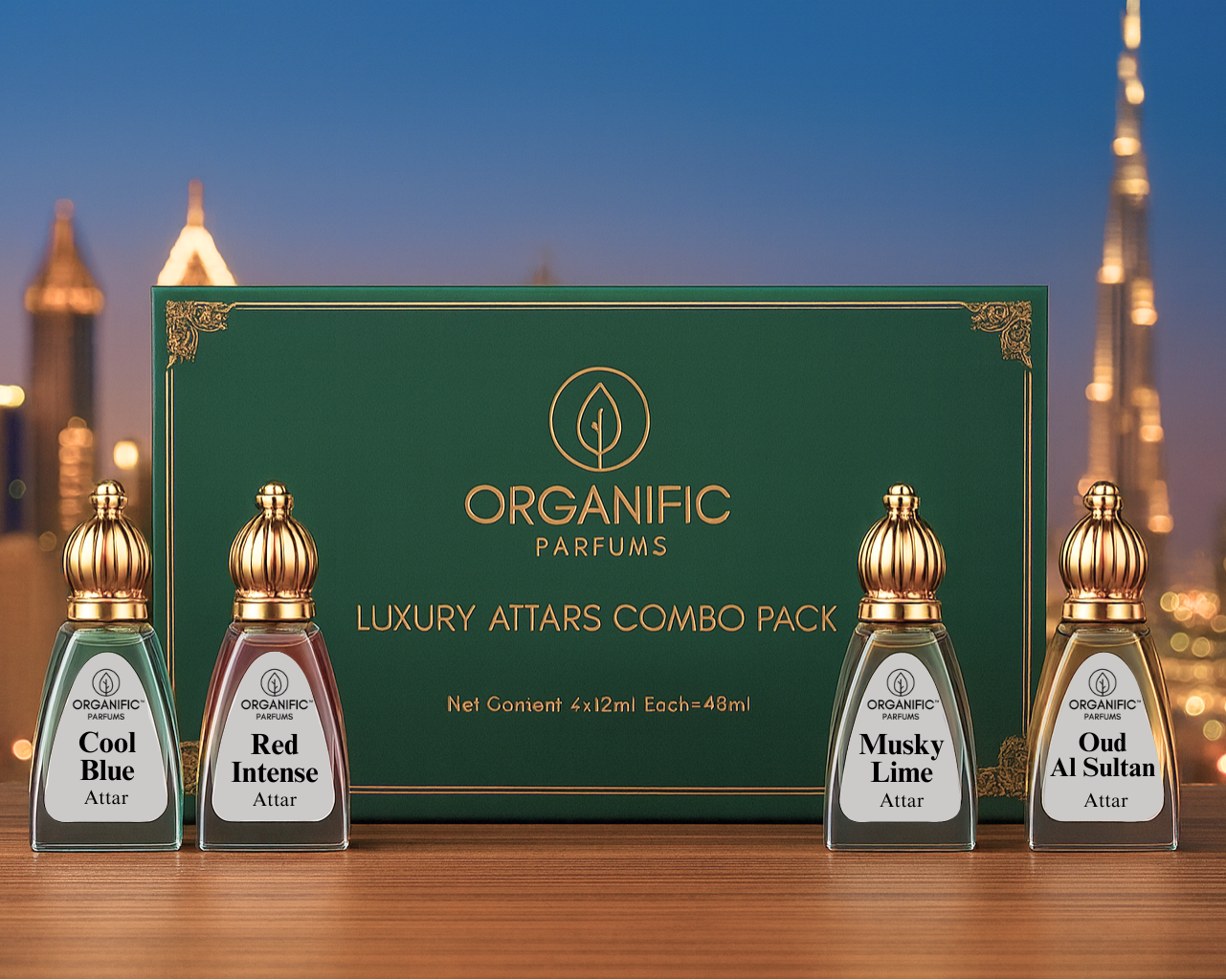 Luxury Attars Combo Pack of 4 (12 ml each)