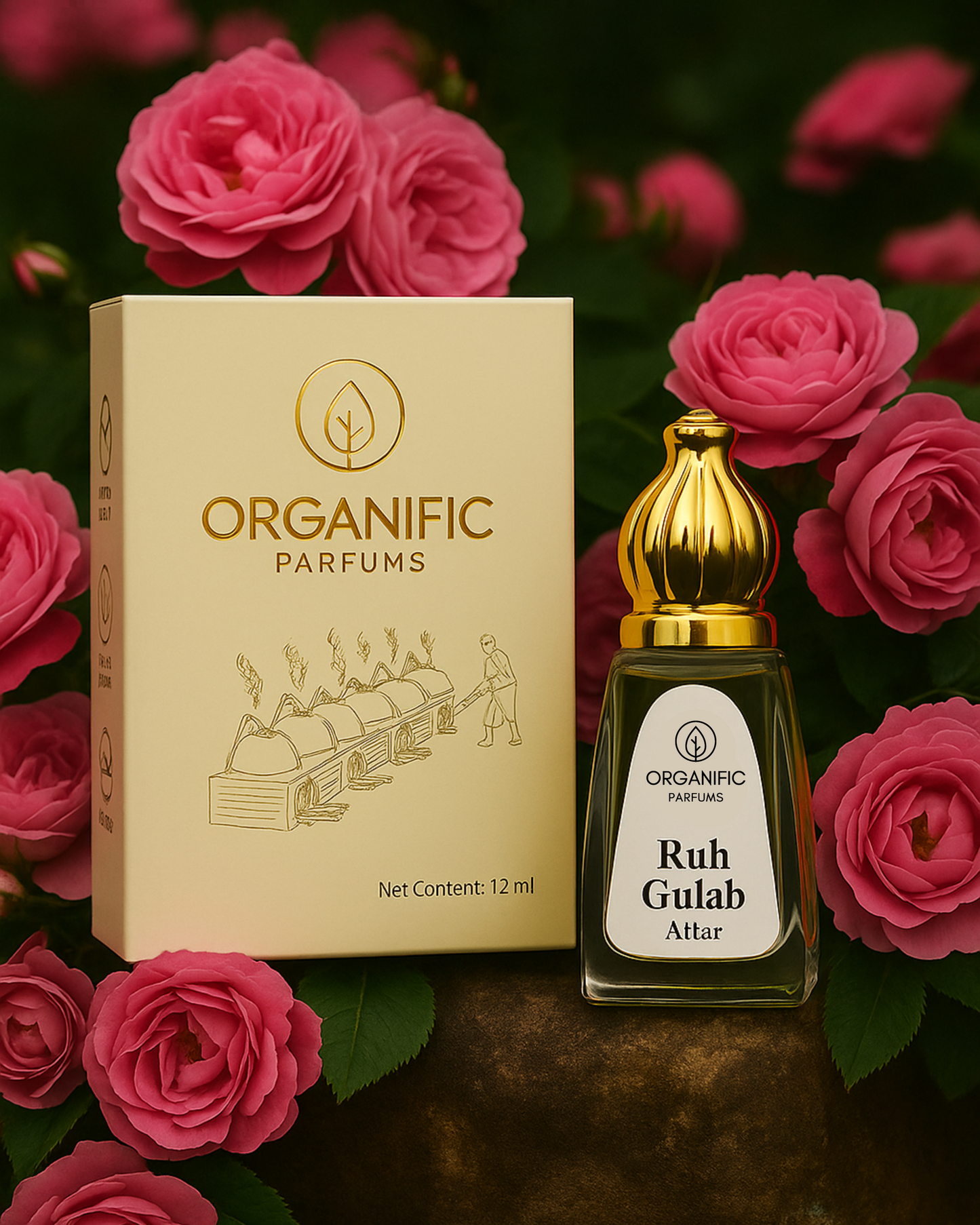 Ruh Gulab Attar - 12 ml